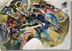 Kandinsky 1913 Painting with White Border
