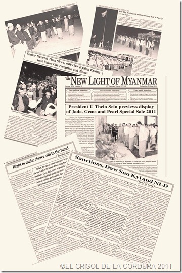 New Light of Myanmar periódico órgano de gobierno birmano-EL CRISOL DE LA CORDURA